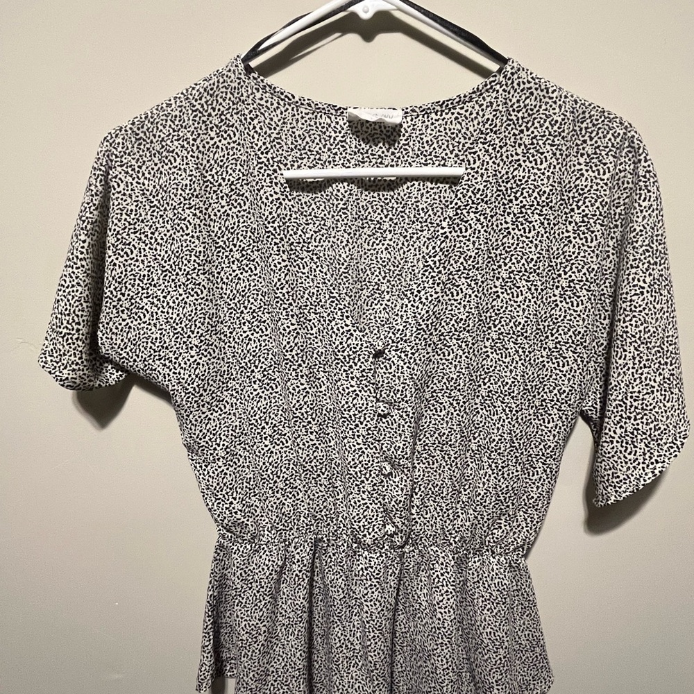 Sienna Sky Black and White Blouse